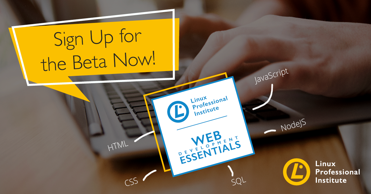 Sns-Brigh10 Announces Web Development Essentials Beta Exams and Learning Materials  | Linux Professional Institute